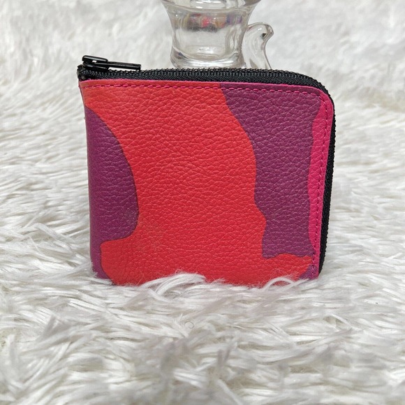 AMPERSAND AS APOSTROPHE HALF-ZIP WALLET ROSE CAMOUFLAGE - Picture 1 of 3